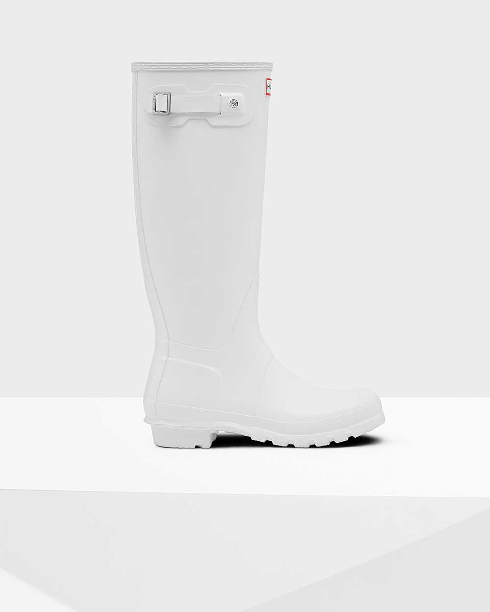 Botas De Agua Mujer - Hunter Original Tall Blancas - LWGTZX-790 - Blancas